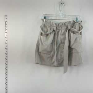 Athleta Beige Cargo Paperbag Belted Skirt - Size 6